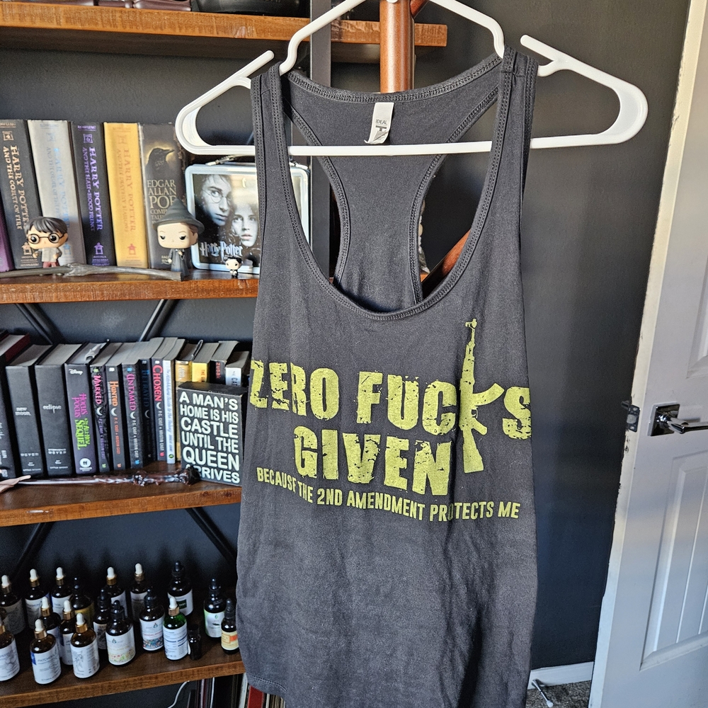 Women's Gray Graphic Tank Top
